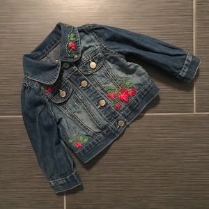 Baby Gap Embroidered Denim Jacket
